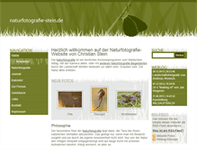 Tablet Screenshot of naturfotografie-stein.de